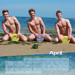 Sons of the Beach - Signed Wall Calendar 2015